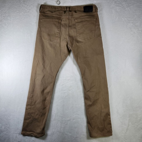 Bullhead Denim Co Slim‎ Jeans 36x32 Tan Stretch Twill Pants Made in Vietnam - Picture 6 of 9